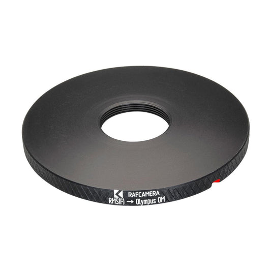 RMS female thread to Olympus OM camera mount adapter