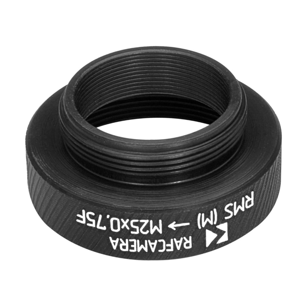 RMS male to M25x0.75 female thread adapter, black