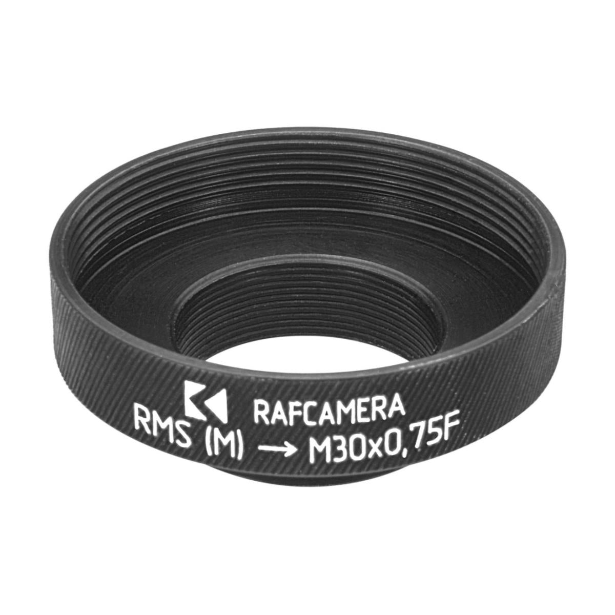RMS male to M30x0.75 female thread adapter, black